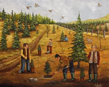 Les semeurs de bonheur 24x30