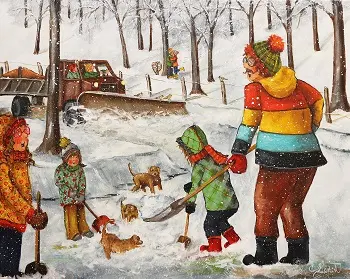 Pelleter l'bonheur 24x30
