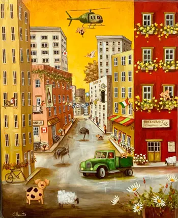 Porte bonheur 44x36