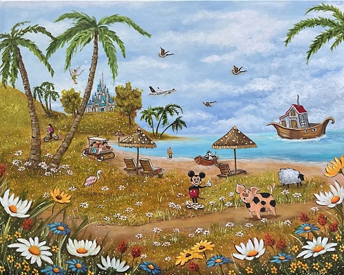 Là où la magie s’installe 24×30 Là où la magie s'installe 24x30