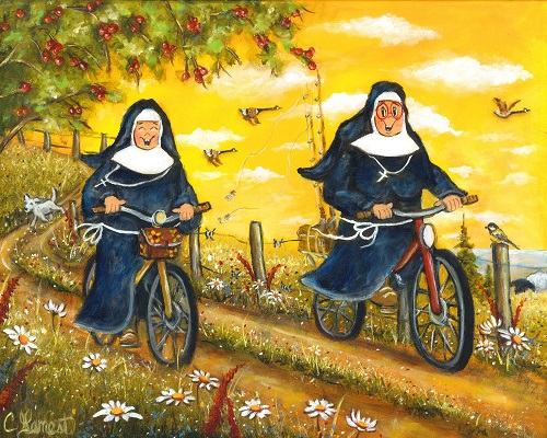 On s’en va pêcher ma soeur…..16×20 On s'en va pêcher ma soeur.....16x20