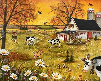 La ferme joyeuse 16×20 La ferme joyeuse 16x20