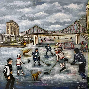 Le pont Jacques-Cartier 24×24 Le pont Jacques-Cartier 24x24