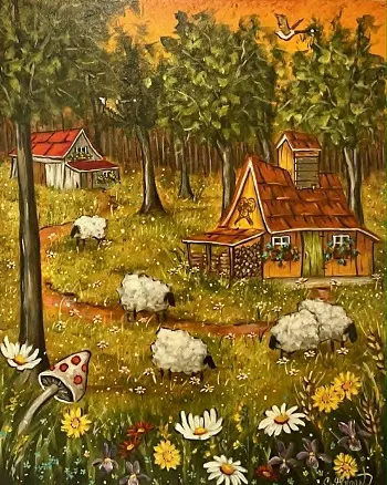 L'été à la campagne16x20