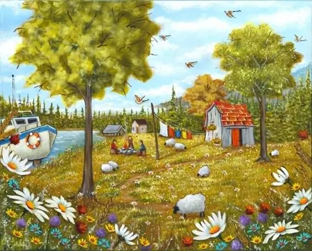 Avant de prendre le large 24x30